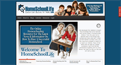 Desktop Screenshot of homeschoollife.com